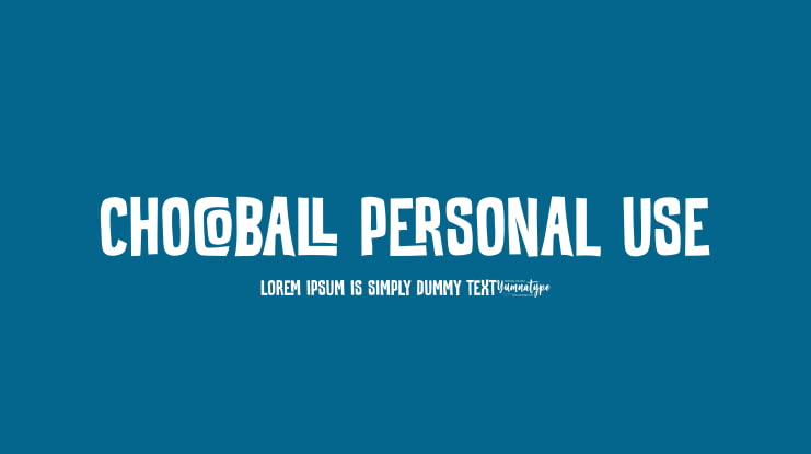 Chocoball Personal Use Font