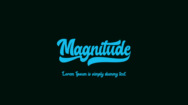 Magnitude Font