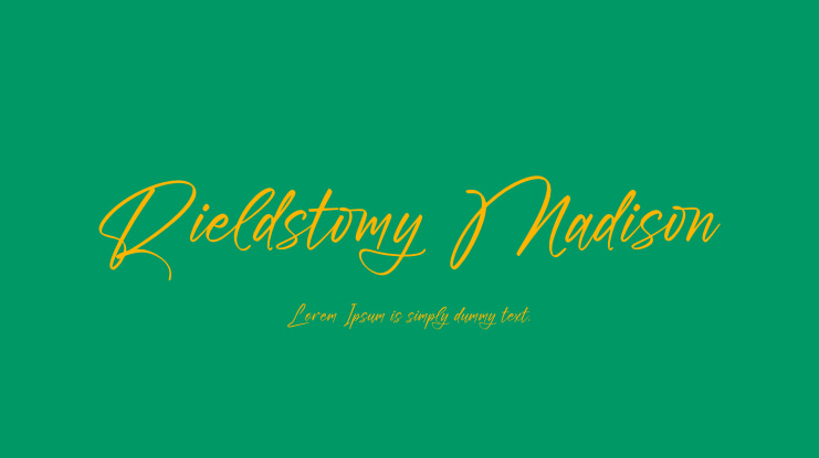 Rieldstomy Madison Font