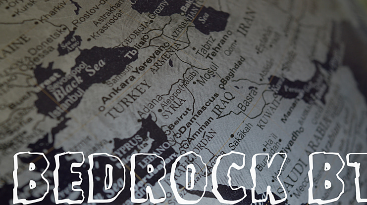 (Flintstone) Bedrock BT Font