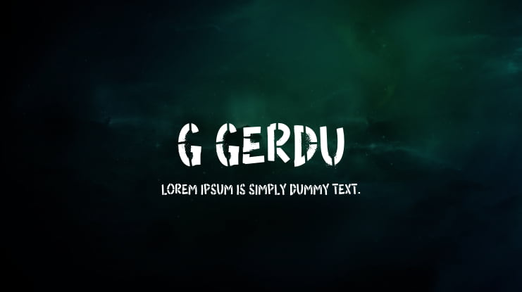 g Gerdu Font