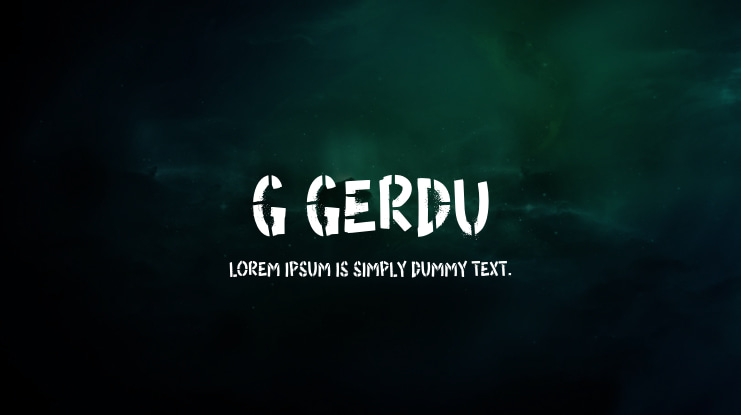 g Gerdu Font