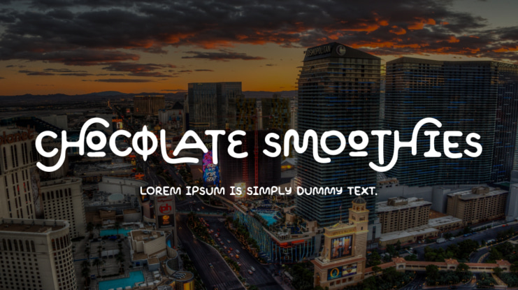 Chocolate Smoothies Font