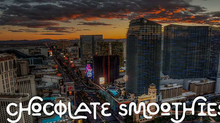 Chocolate Smoothies Font