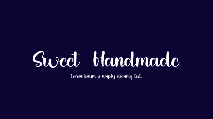 Sweet  Handmade Font