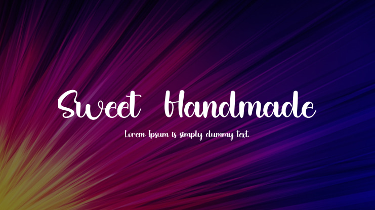 Sweet  Handmade Font