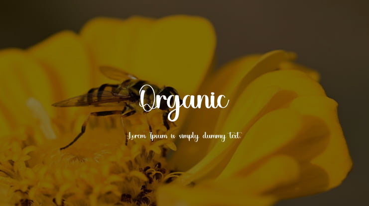 Organic Font