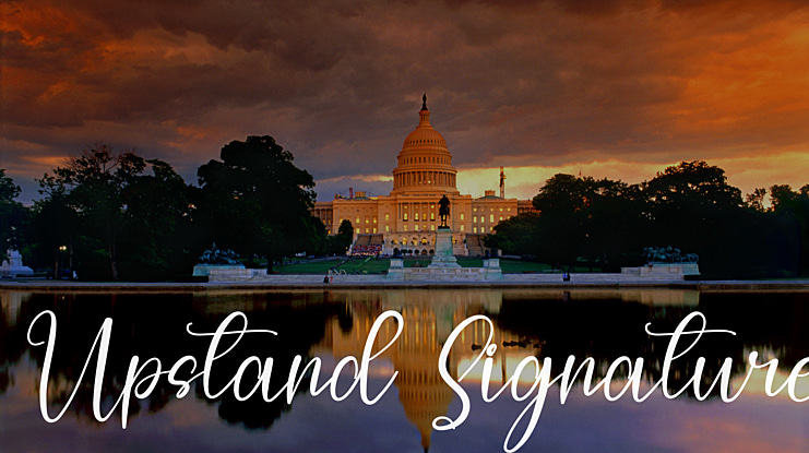 Upstand Signature Font
