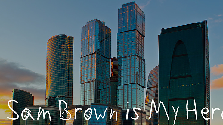 Sam Brown is My Hero Font