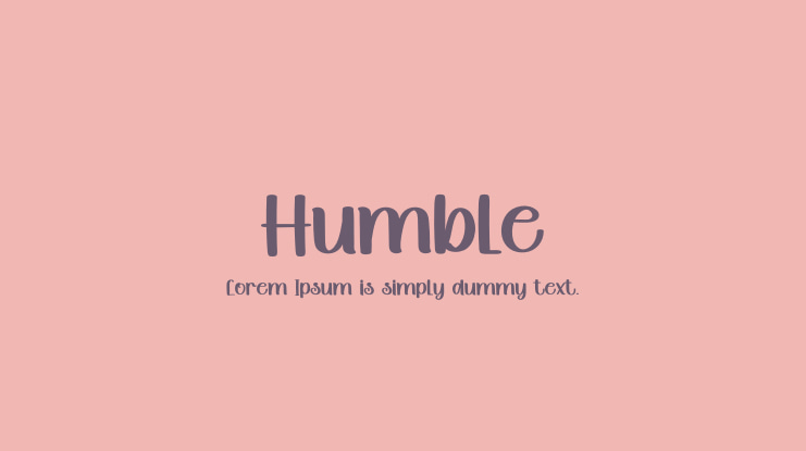 Humble Font