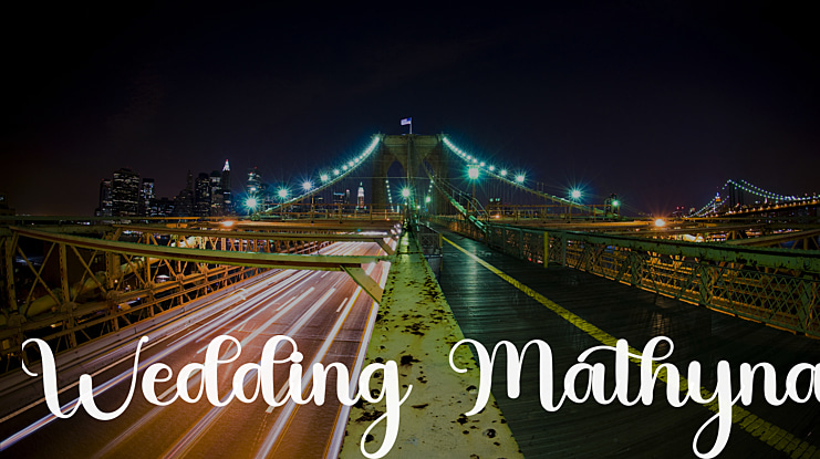 Wedding Mathyna Font