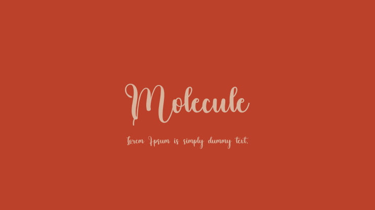 Molecule Font
