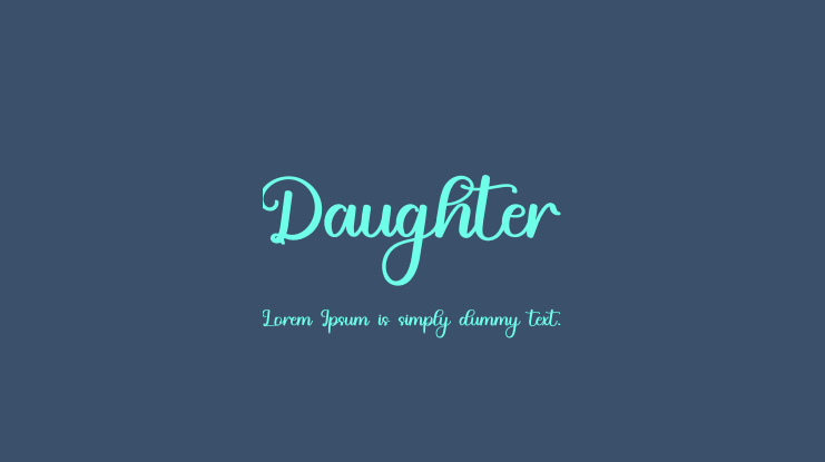 Daughter Font