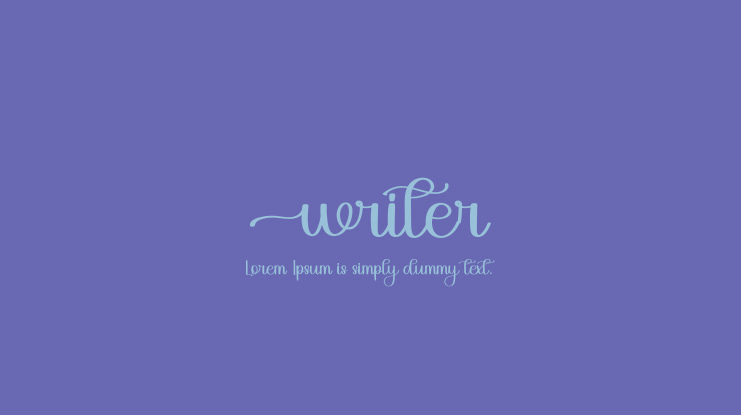 Writer Font