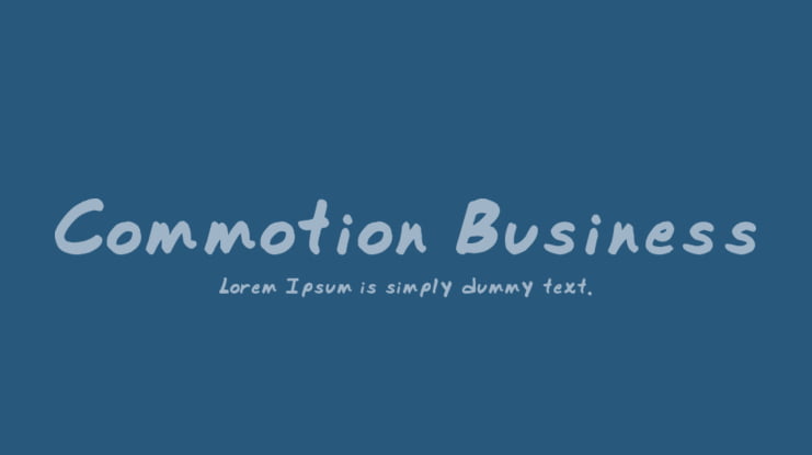 Commotion Business Font