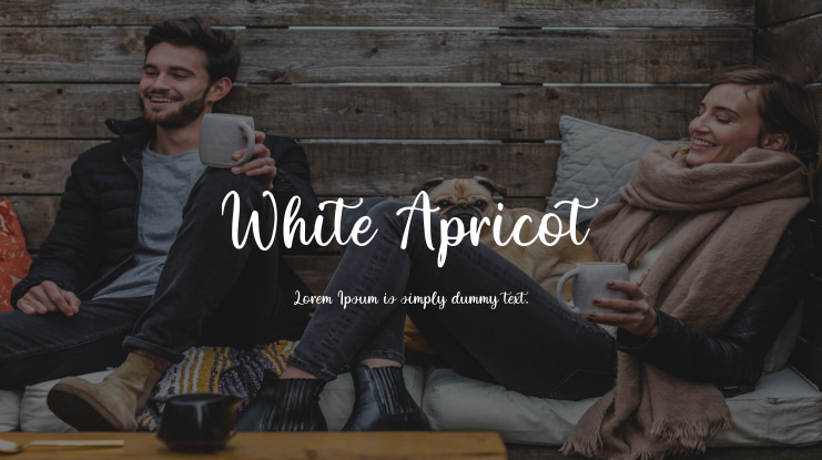 White Apricot Font