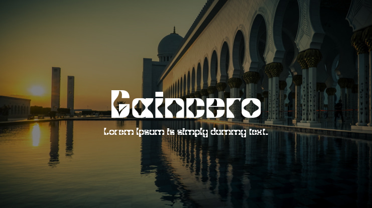 Gaincero Font