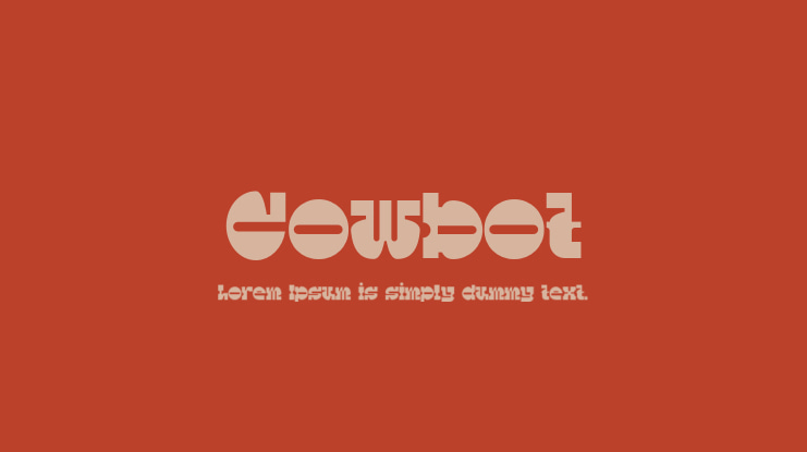 Cowbot Font