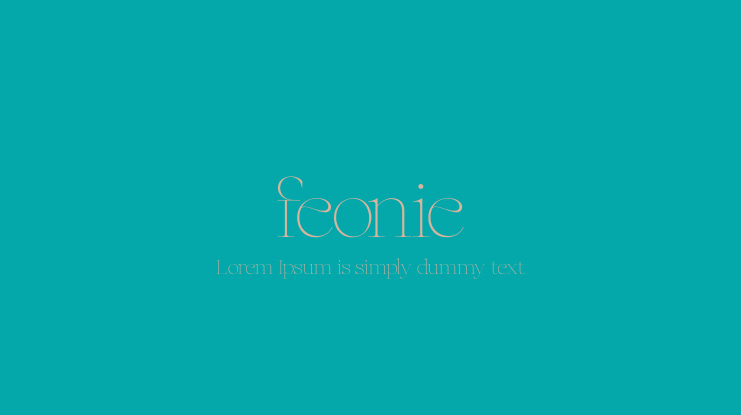 feonie Font Family