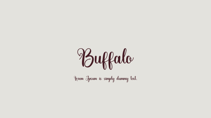 Buffalo Font