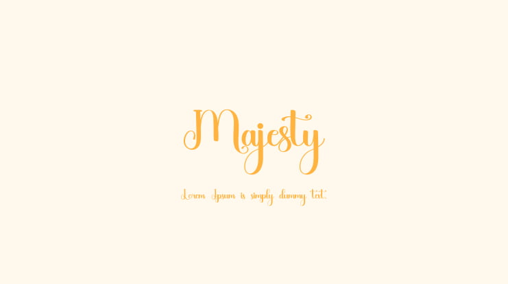 Majesty Font