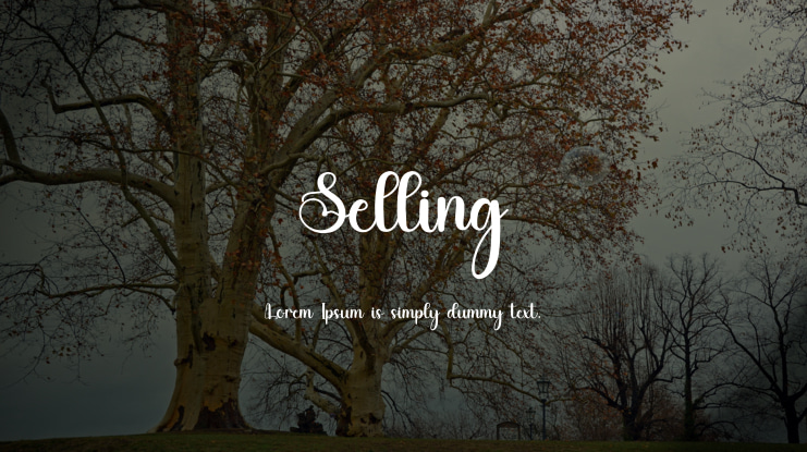 Selling Font