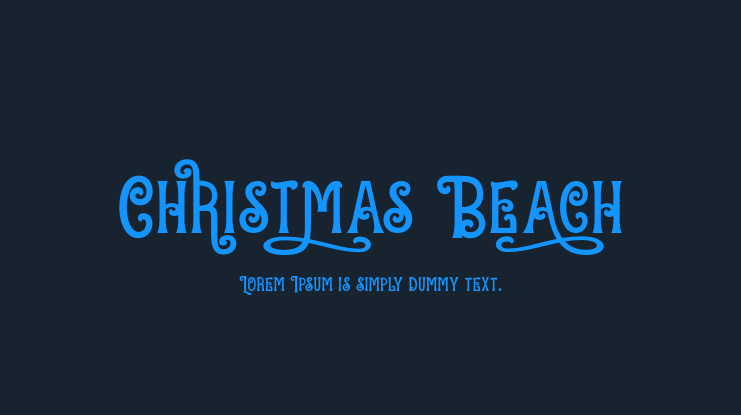 Christmas Beach Font