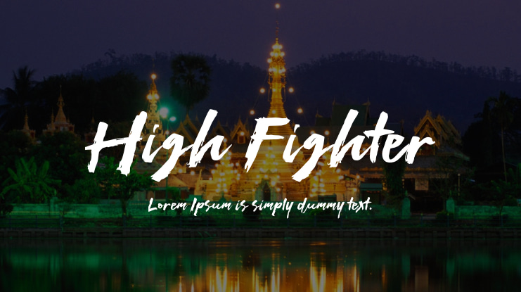 High Fighter Font