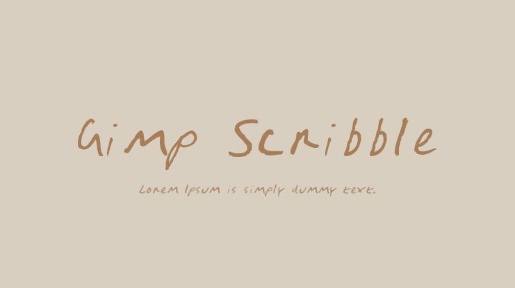 Gimp Scribble Font