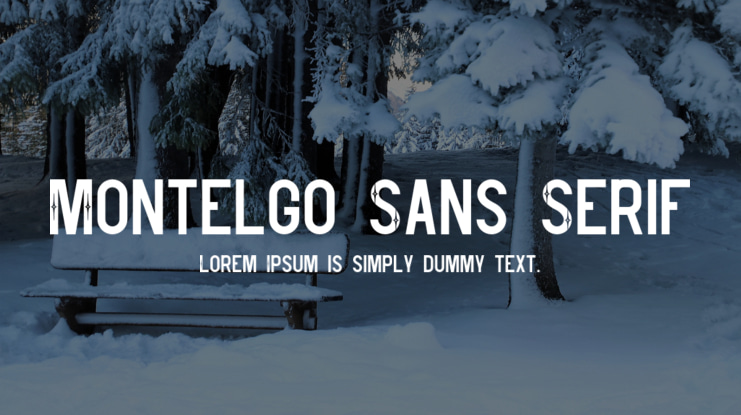 Montelgo Sans Serif Font Family