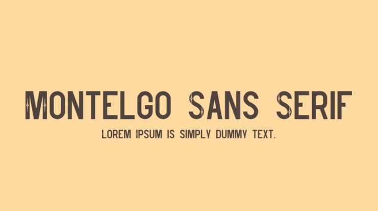 Montelgo Sans Serif Font Family