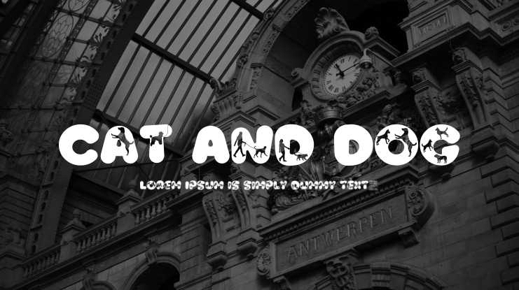 Cat And Dog Font