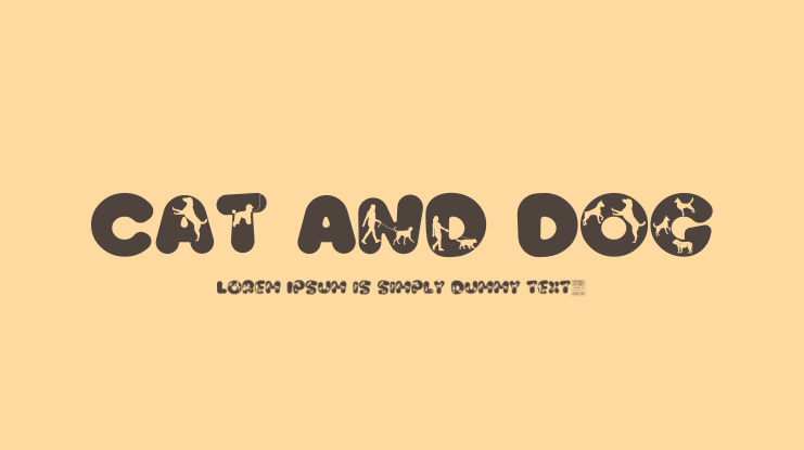 Cat And Dog Font