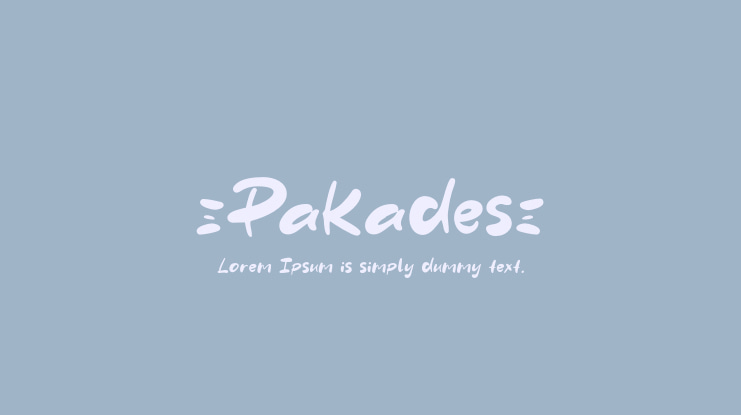 Pakades Font