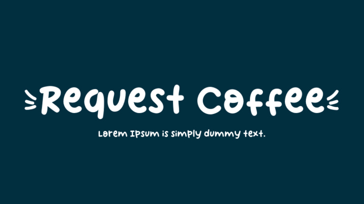 Request Coffee Font