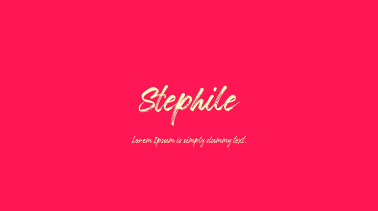 Stephile Font