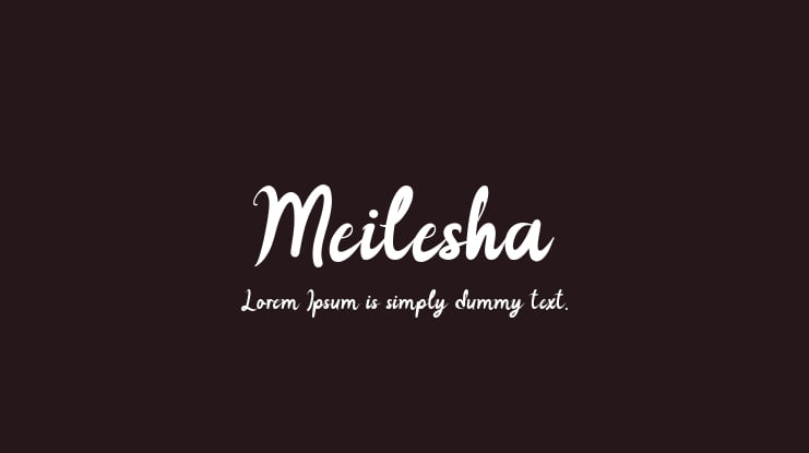 Meilesha Font