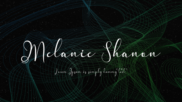 Melanie Shanon Font