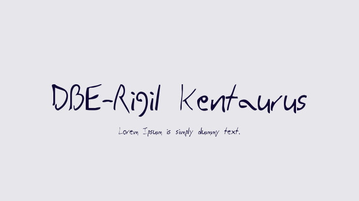 DBE-Rigil Kentaurus Font Family