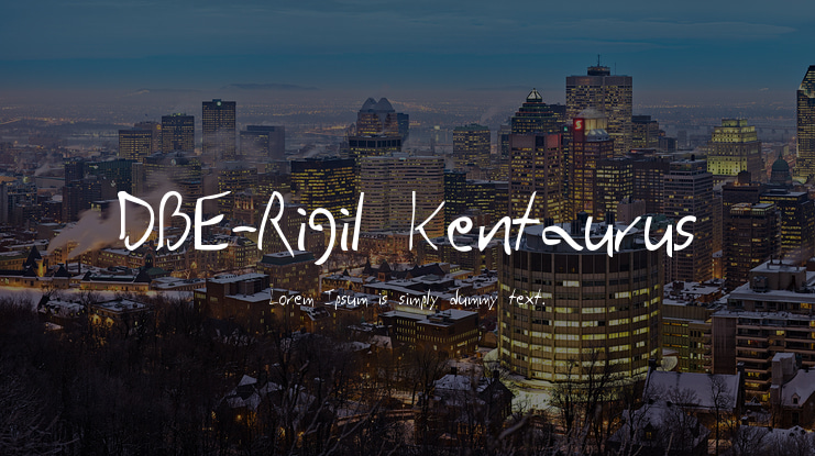 DBE-Rigil Kentaurus Font Family