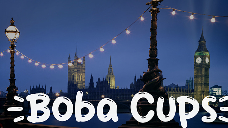 Boba Cups Font