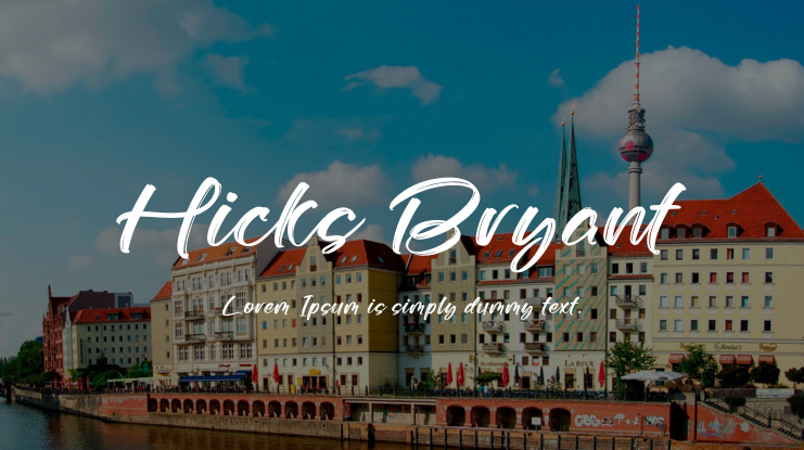 Hicks Bryant Font