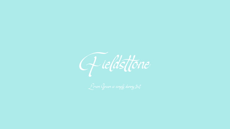Fieldsttone Font