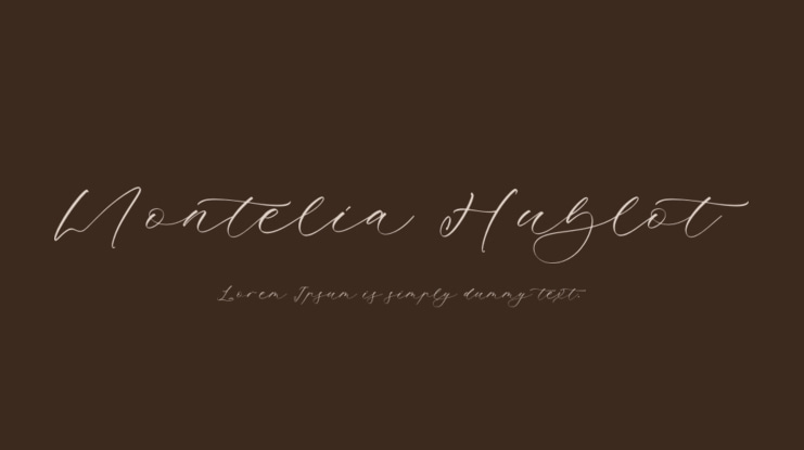 Montelia Hublot Font