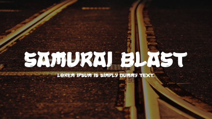 Samurai Blast Font