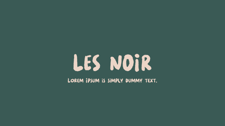 LES NOIR Font