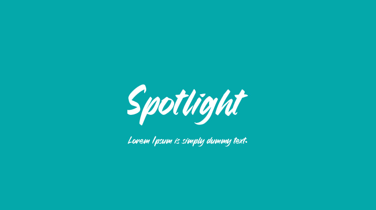 Spotlight Font