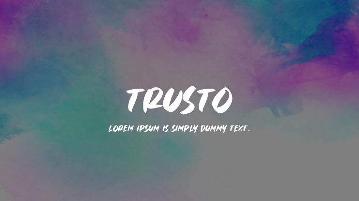 Trusto Font