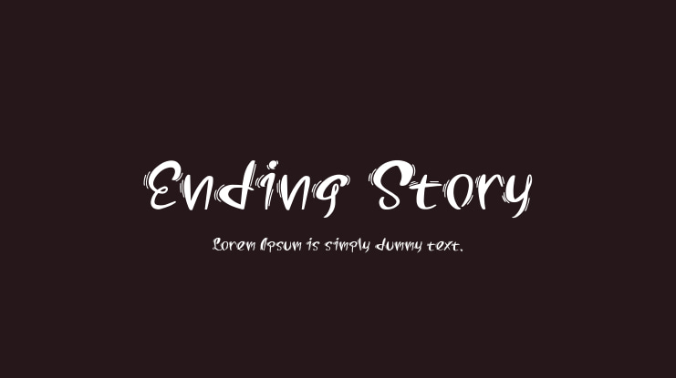 Ending Story Font