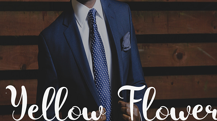 Yellow Flower Font